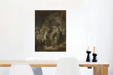 Glasbilder - 60x80 cm - Joseph erzählt seine Träume - Rembrandt van Rijn