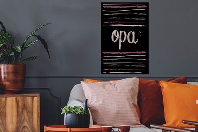 Poster - 40x60 cm - Zitate - Sprichwörter - Großvater (Gr. 40x60 cm)