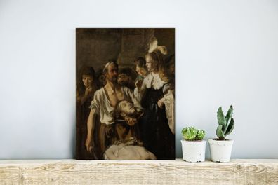 Glasbilder - 30x40 cm - Salome empfängt das Haupt von Johannes dem Täufer - Rembrandt