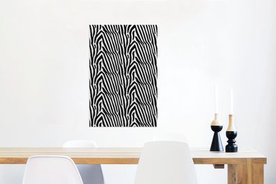 Glasbilder - 40x60 cm - Druck - Safari - Zebra (Gr. 40x60 cm)