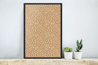 Poster - 40x60 cm - Safari - Druck - Giraffe (Gr. 40x60 cm)