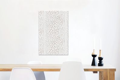 Leinwandbilder - 60x90 cm - Druck - Safari - Weiß - Beige (Gr. 60x90 cm)