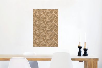 Glasbilder - 60x90 cm - Safari - Druck - Giraffe (Gr. 60x90 cm)