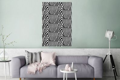 Glasbilder - 80x120 cm - Druck - Safari - Zebra (Gr. 80x120 cm)