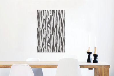 Glasbilder - 40x60 cm - Druck - Safari - Rinde (Gr. 40x60 cm)