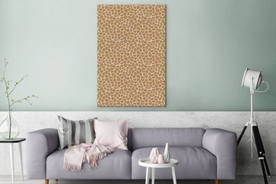 Leinwandbilder - 80x120 cm - Safari - Druck - Giraffe (Gr. 80x120 cm)