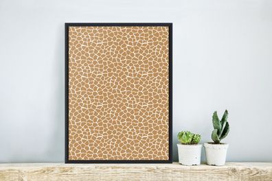 Poster - 20x30 cm - Safari - Druck - Giraffe (Gr. 20x30 cm)