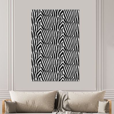 Glasbilder - 100x150 cm - Druck - Safari - Zebra (Gr. 100x150 cm)