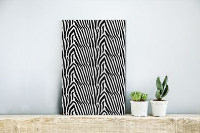 Glasbilder - 20x30 cm - Druck - Safari - Zebra (Gr. 20x30 cm)