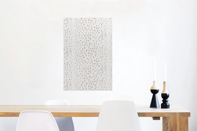 Glasbilder - 40x60 cm - Druck - Safari - Weiß - Beige (Gr. 40x60 cm)