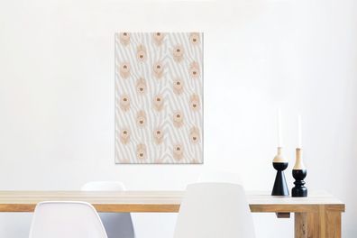 Leinwandbilder - 40x60 cm - Druck - Safari - Pfau - Zebra (Gr. 40x60 cm)