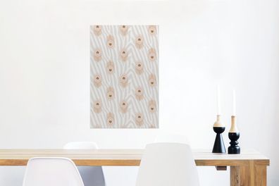 Glasbilder - 40x60 cm - Druck - Safari - Pfau - Zebra (Gr. 40x60 cm)