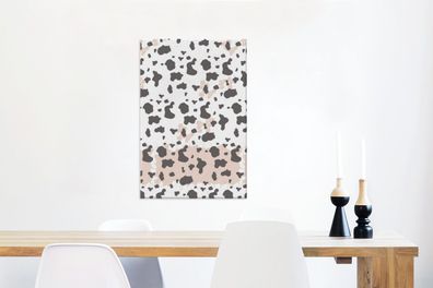 Leinwandbilder - 40x60 cm - Druck - Safari - Kuh - Schlange (Gr. 40x60 cm)