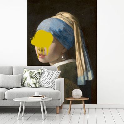 Fototapete - 225x350 cm - Mädchen mit Perlenohrring - Johannes Vermeer - Gemälde
