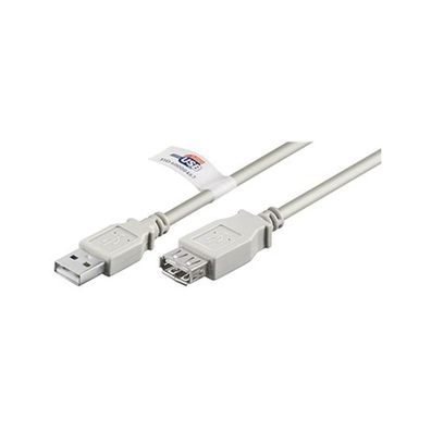 Wentronic USB-Kabel 1,8m USB-A Steck Buchs 68914