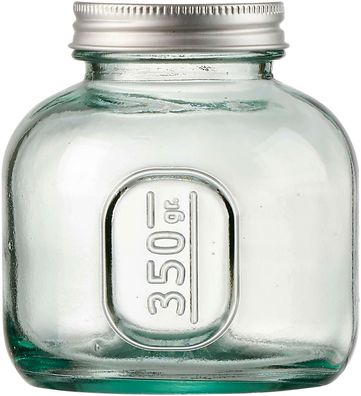 Vorratsglas Behälter mit Schraubverschluss 350 ml rund Recyclingglas