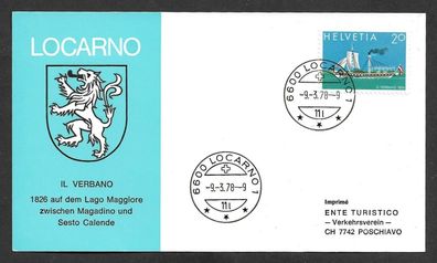 FDC Schweiz Nationale Briefmarkenausstellung Lemanex ?78 9.3.78 Michel 1121
