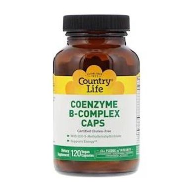 Country Life, Coenzyme B-Complex Caps, 120 vegane Kapseln