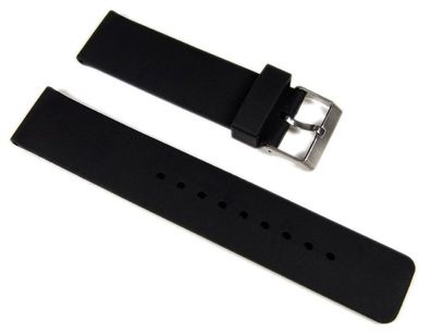 Minott Ersatzband Uhrenarmband Kunststoff Band 22mm schwarz