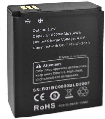 INRICO Akkupack B-50C passend für INRICO B01 Bluetooth Handmikrofon