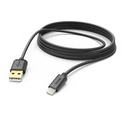 Hama 3m USB 2.0 Lade-/ Datenkabel Kabel für Apple iPhone 11 12 13 480 Mbit/ s