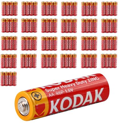 100 x Kodak AA Mignon R6P Batterie 1,5V 1200mAh Extra Heavy Duty RED 100 Stück