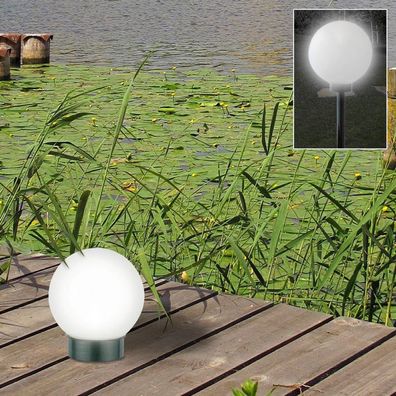 LED Solar Kugelleuchte 3 in 1 Kugellampe Leuchtkugel Gartenkugel Gartenleuchte