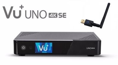 VU+ Uno SE 4K 1x DVB-S2 FBC Twin Tuner Linux Receiver + 600 Mbit/ s Wlan USB