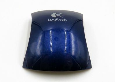 Logitech Maus M525 Ersatz Batteriefach-Deckel original Abdeckung Blau Hochglanz