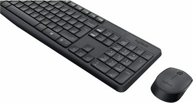Logitech MK235 Wireless Tastatur-Maus-Set QWERTZ (DE-Layout) Kabellos