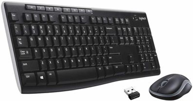 Logitech MK270 Wireless Tastatur-Maus-Set QWERTZ (DE-Layout) Kabellos