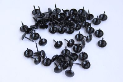 100 Qualitäts Ziernägel Polsternägel Nagel - Made in Germany- 11mm schwarz lackiert