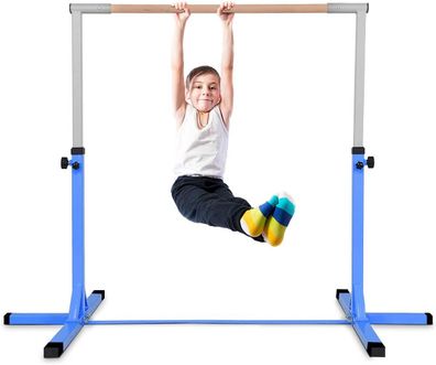 Gymnastik Turnreck höhenverstellbar, Turnstangen bis 100kg belastbar, Reckstange