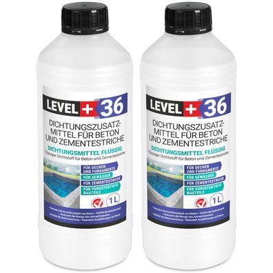 Dichtungsmittel Flüssig Mörtelzusatzmittel 2L für Zementestriche und Beton RM36