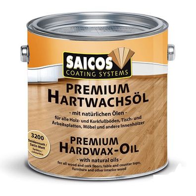 SAICOS Premium Hartwachsöl - diverse Farben/ Glanzgrade - 0,75 / 2,5 Liter