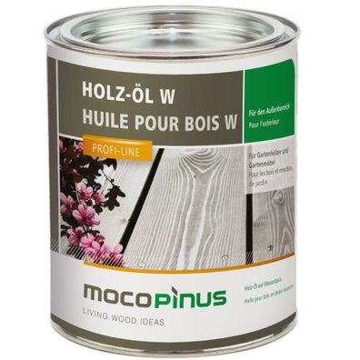 Mocopinus Holz-Öl W Aussen/ Innen Terrassen ÖL transparent 0,75 / 2,5 Liter
