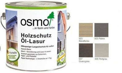 Vergrauungslasur OSMO Holzschutz Öl-Lasur / verschiedene Farben 2,5 L/0,75 L