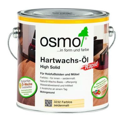 OSMO Hartwachs-Öl Rapid - 0,75 L / 2,5 L