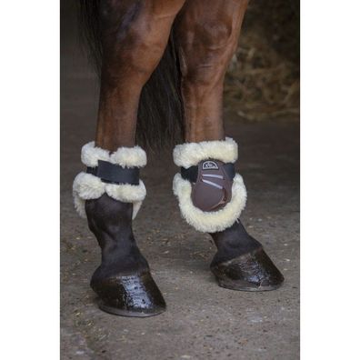 NORTON XTR Streichkappen mit synthetischem Lammfell Pferd Beinschutz Hinterbeine
