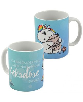 Pummel & Friends Tasse Keksdose 320 ml Keramik Mug Kaffeetasse Einhorn