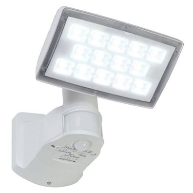 Lutec LED-Außenwandstrahler "Peri" weiß 1700lm PIR Sensor 6295-PIR-5K-WH