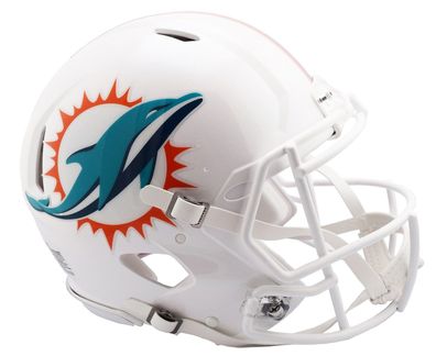 NFL Miami Dolphins Authentic Full Size Helm Speed Footballhelm Helmet