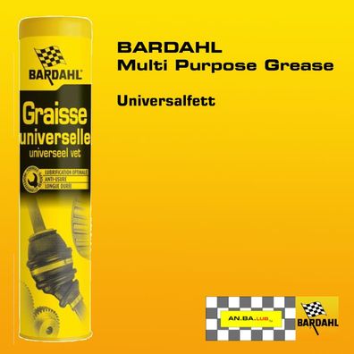 Bardahl Multi Purpose 2 Grease - Universalfett - 400 g Kartusche