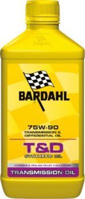 Bardahl T&D C60 Synth. Gear Oil 75W-90 Getriebeöl - 1 Liter-Flasche