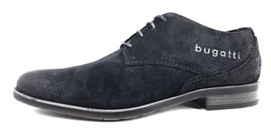 Bugatti 1400 Licio Herrenschuhe Businessschuhe elegante Schnürer Blau Freizeit