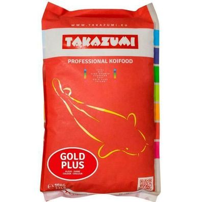 Takazumi Koi-Futter 10 KG Gold Plus - Ganzjahres Futter ab 5°C Koifutter Teichfutter