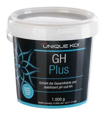 Unique Koi GH Plus 1000g Erhöht Gesamthärte und stabilisiert pH Wert Koiteich