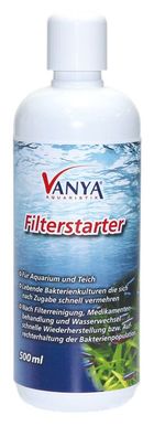 Vanya Filterstarter 500ml Filterbakterien Aquarium