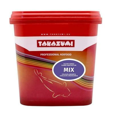 Takazumi Koi-Futter Mix - Farb- & Wachstumsfutter 4,5kg Koifutter Koi Koiteich
