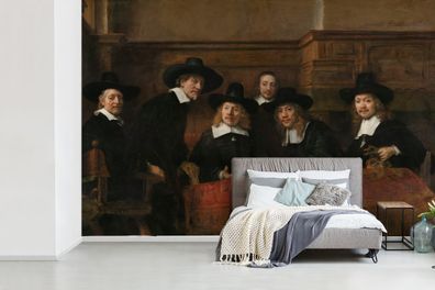 Fototapete - 450x300 cm - Die Stahlmeister - Gemälde von Rembrandt van Rijn